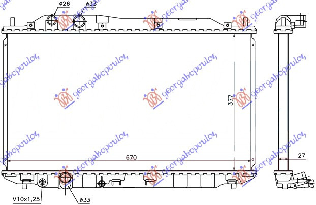 Radiator Apa - Honda Civic Sedan 2006 , 19010-Rna-Js1