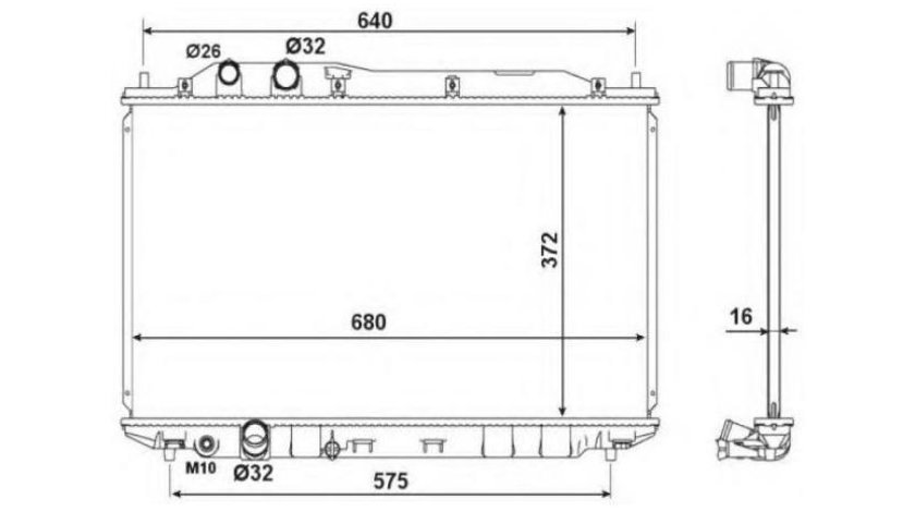 Radiator apa Honda CIVIC VIII limuzina (FD, FA) 2005-2016 #3 111074