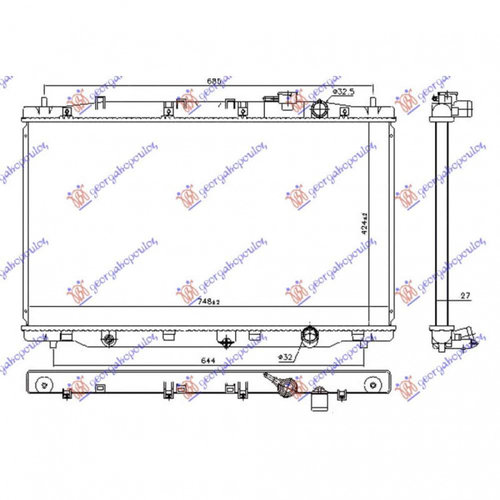 Radiator Apa - Honda Cr-V 2013 , 19010rsxg01