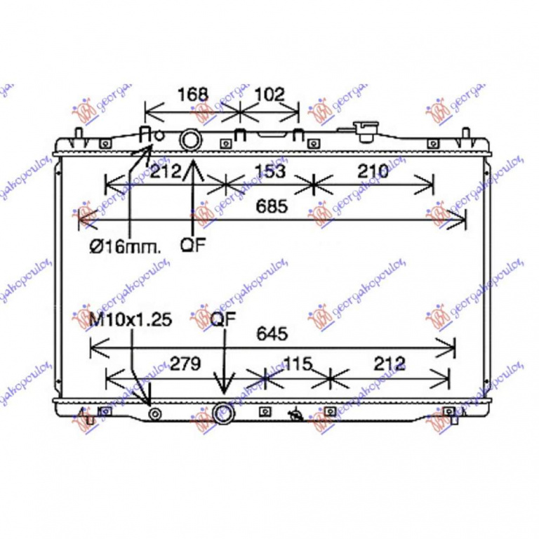 Radiator Apa - Honda Cr-V 2015 , 19010r6fg51