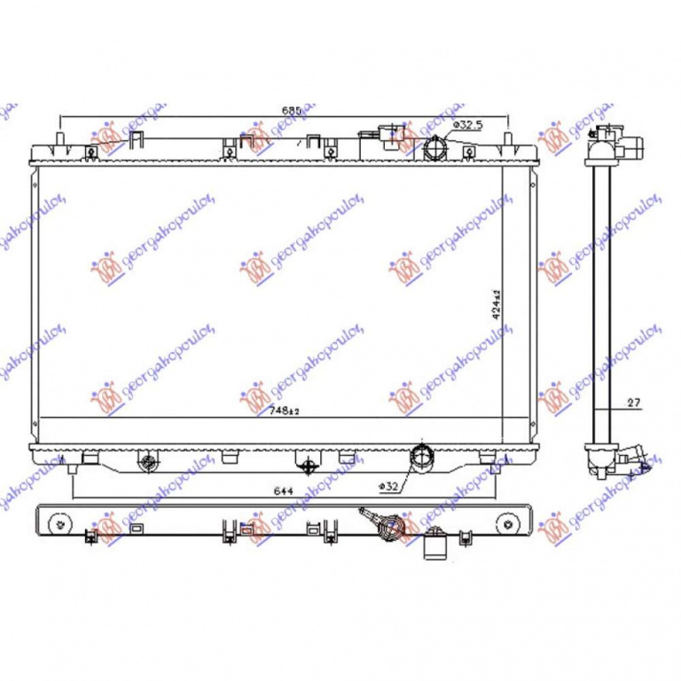 Radiator Apa - Honda Jazz 2018 , 190105r0901