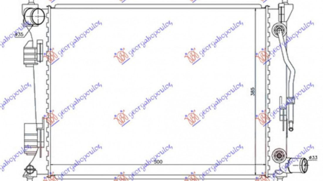 Radiator Apa - Hyundai Accent 2011 , 253101r050