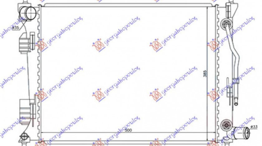 Radiator Apa - Hyundai Accent 2011 , 253101r050