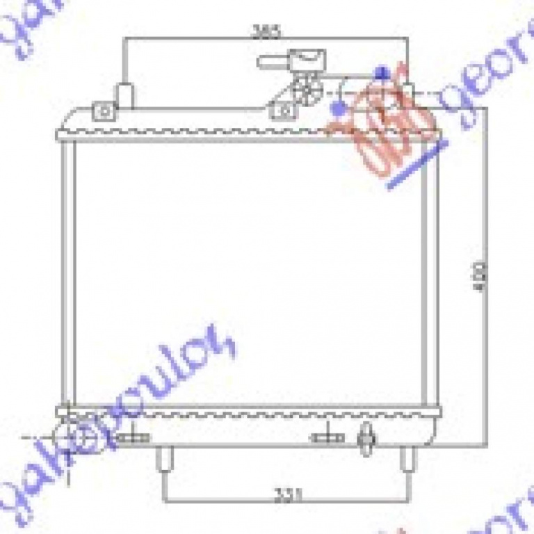 Radiator Apa - Hyundai Accent H/B 1999 , 25310-25810