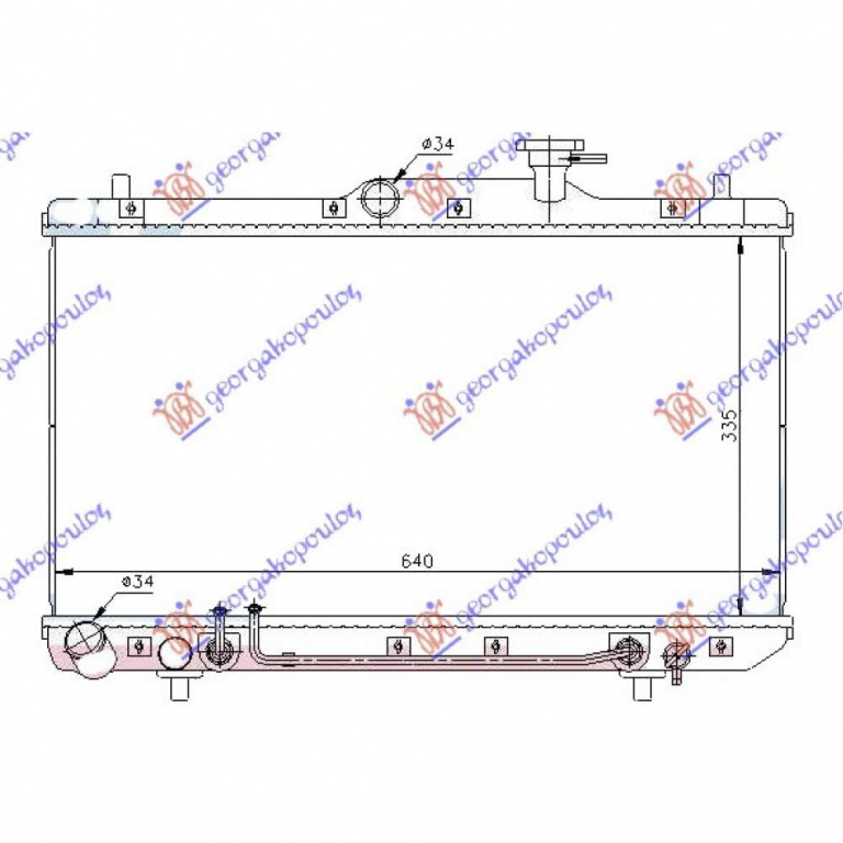 Radiator Apa - Hyundai Accent L/B 1999 , 25310-25100