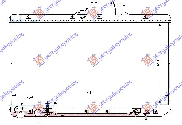 Radiator Apa - Hyundai Accent Sdn 1999 , 25310-25100