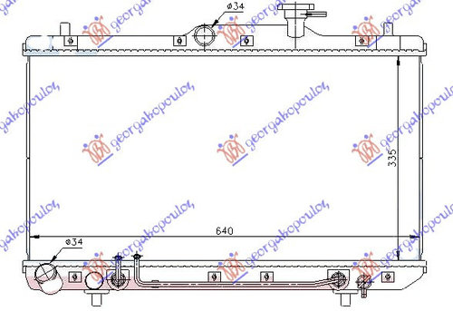 Radiator Apa - Hyundai Accent Sdn 1999 , 25310-25100