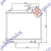 Radiator Apa - Hyundai Accent Sdn 1999 , 25310-25810