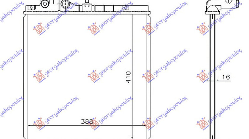 Radiator Apa - Hyundai Atos Prime 2003 , 25310-05900