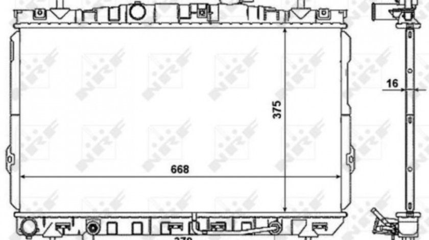 Radiator apa Hyundai COUPE (GK) 2001-2009 #3 01283100