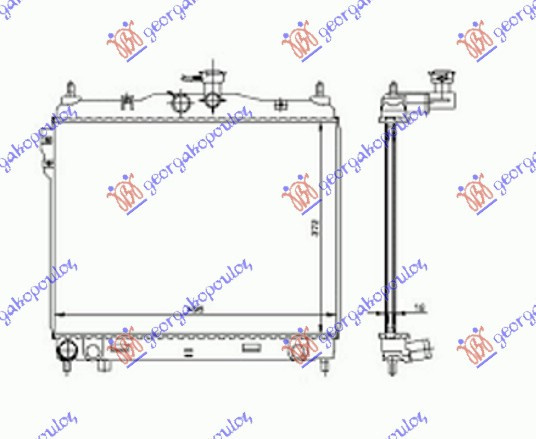 Radiator Apa - Hyundai Getz 2002 , 25310-1c010