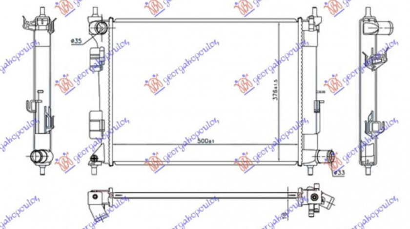 Radiator Apa - Hyundai I20 (Coupe) 2014 , 25310c8050