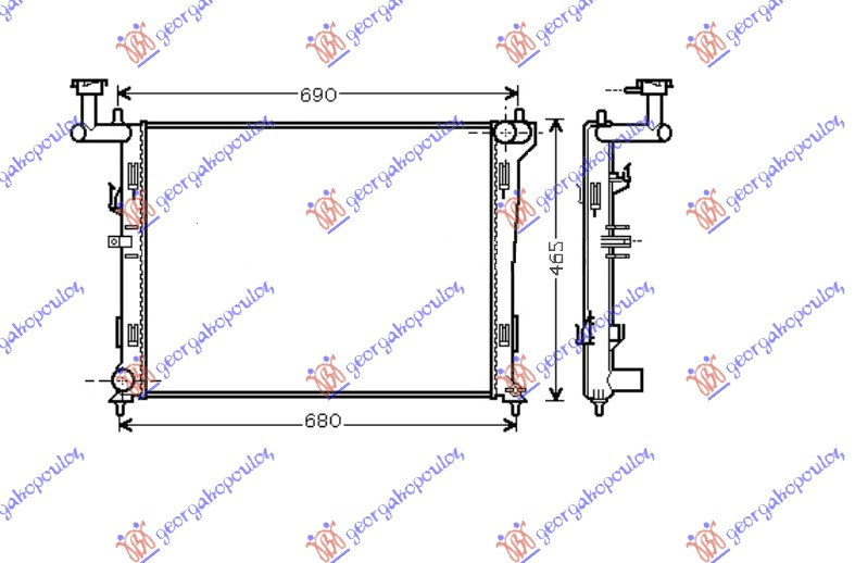 Radiator Apa - Hyundai I30 2007 , 25310-2h000