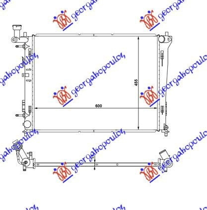 Radiator Apa - Hyundai I30 2007 , 25310-2h050