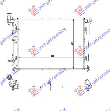 Radiator Apa - Hyundai I30 2007 , 253102h050