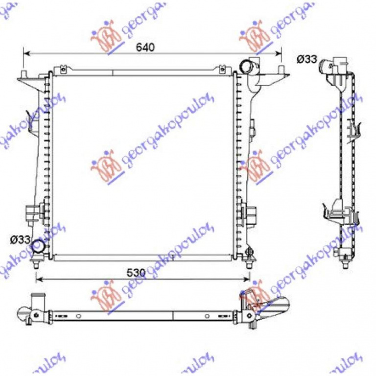 Radiator Apa - Hyundai I30 2007 , 253102h650