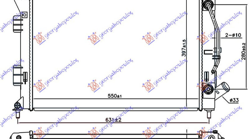 Radiator Apa - Hyundai I30 5 Usi 2012 , 25310-A6150