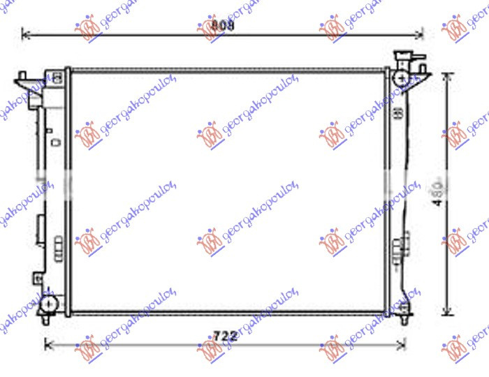Radiator Apa - Hyundai Ix35/Tucson 2010 , 25310-2y500