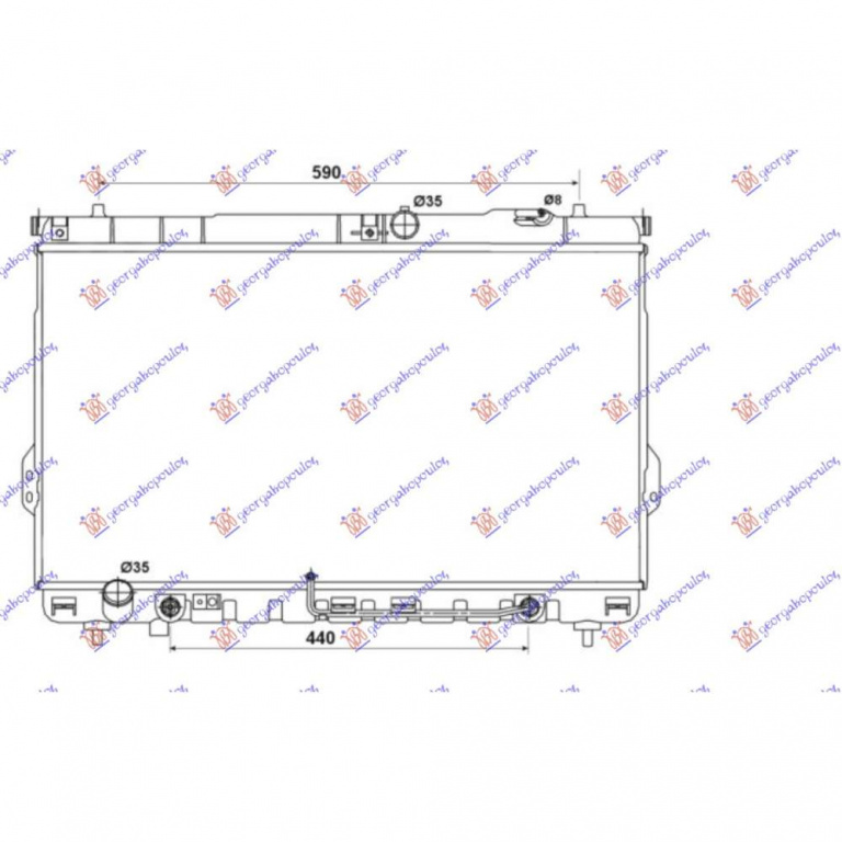 Radiator Apa - Hyundai Santa Fe 2000 , 25310-26400