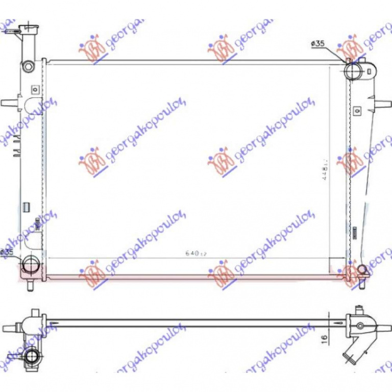 Radiator Apa - Hyundai Santa Fe 2000 , 25310-26480