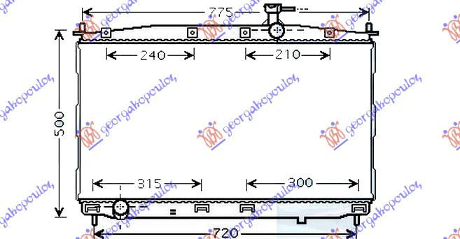 Radiator Apa - Hyundai Santa Fe 2005 , 253102b000