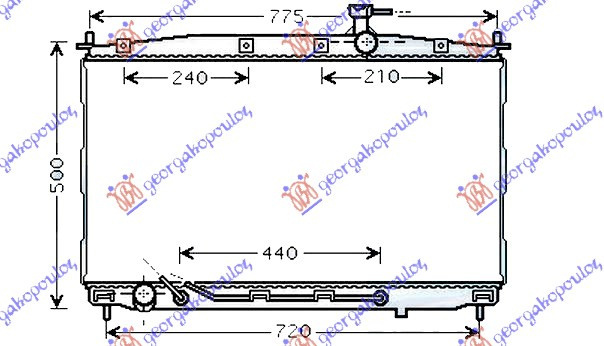 Radiator Apa - Hyundai Santa Fe 2005 , 253102b100