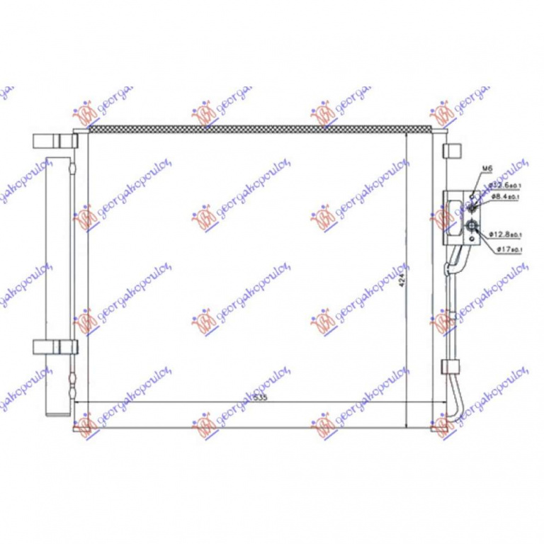 Radiator Apa - Hyundai Santa Fe 2012 , 253102b850