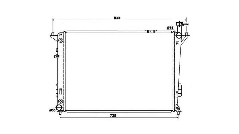 Radiator apa Hyundai SANTA FE II (CM) 2005-2016 #2 253102B970