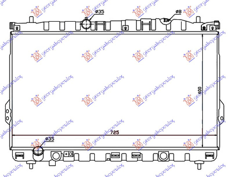 Radiator Apa - Hyundai Trajet 2004 , 253103a000