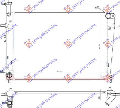 Radiator Apa - Hyundai Tucson 2004 , 25310-2e100