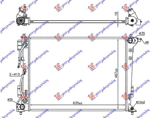 Radiator Apa - Hyundai Tucson 2012 , 25310d7600