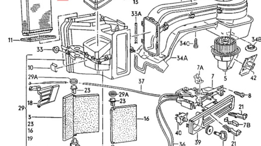 Radiator apa interior Seat Ibiza (6K2) Hatchback 2002 1.9 TDI OEM 1H1819031A