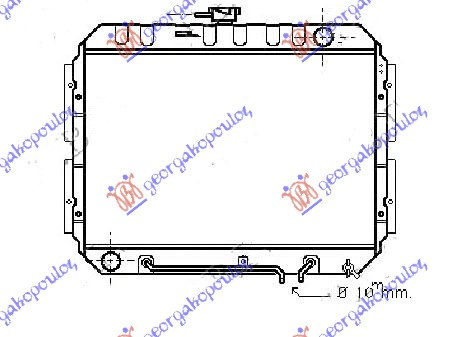 Radiator Apa - Isuzu P/U 1988 , 94453584