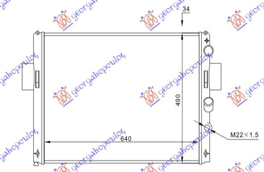 Radiator Apa - Iveco Daily 1990 , 93824070