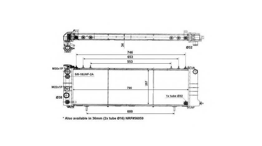 Radiator apa Jeep CHEROKEE (XJ) 1983-2001 #2 01182000