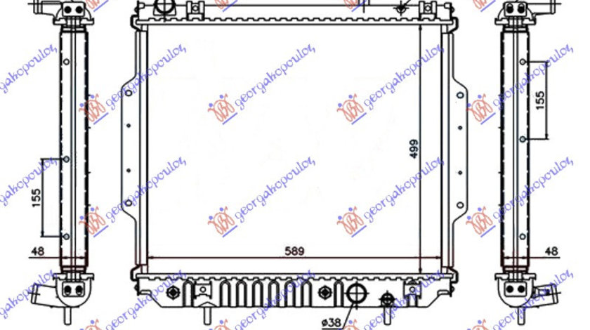 Radiator Apa - Jeep Grand Cherokee 1999 , 52079971aa