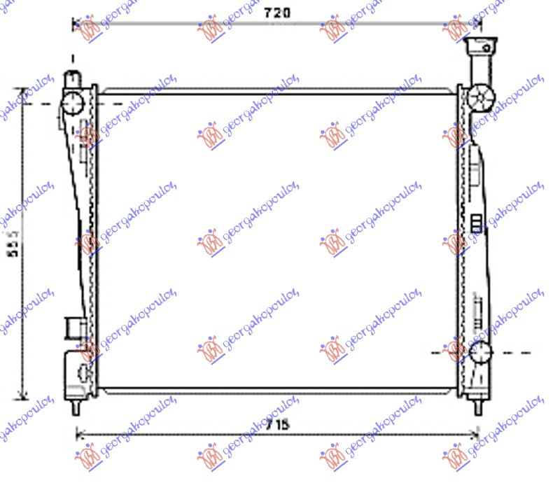 Radiator Apa - Jeep Grand Cherokee2011 2012 , 55038185ae