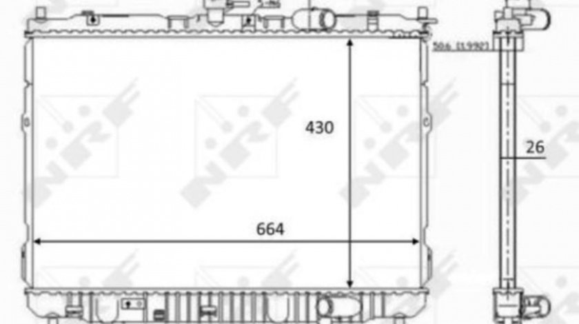 Radiator apa Kia CARENS Mk II (FJ) 2002-2016 #2 0K2KB15200