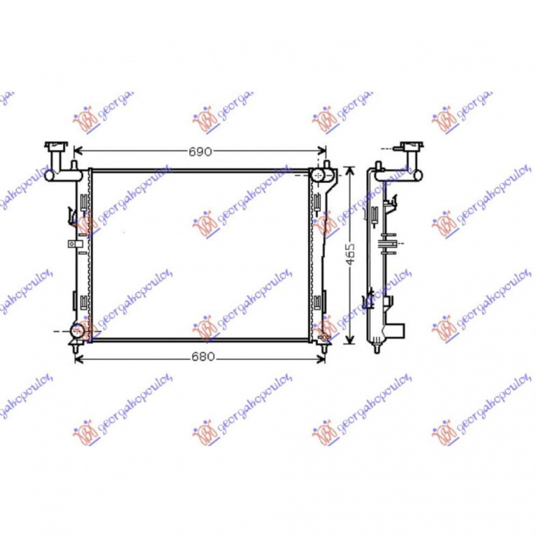Radiator Apa - Kia Ceed 5 Usi 2010 , 25310-2h000