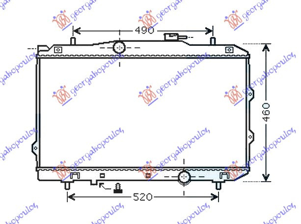 Radiator Apa - Kia Cerato 2004 , 25310-2f840
