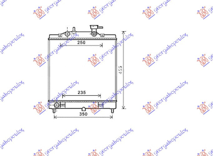 Radiator Apa - Kia Picanto 2004 , 25310-07200