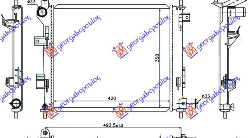 Radiator Apa - Kia Picanto 2011 , 25310-1y100