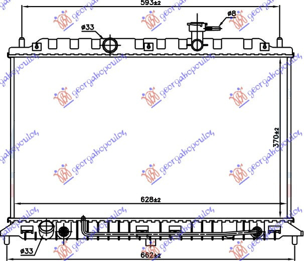 Radiator Apa - Kia Rio 2005 , 25310-1g000
