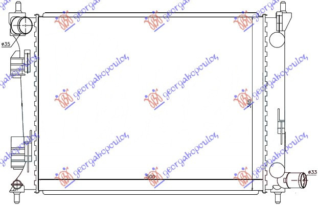 Radiator Apa - Kia Rio H/B2011 2012 , 25310-1r000