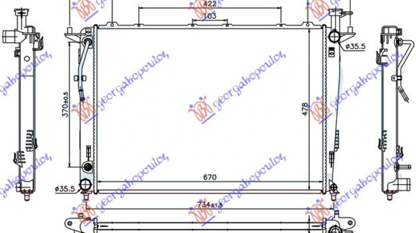 Radiator Apa - Kia Sorento 2009 , 25310-2p700