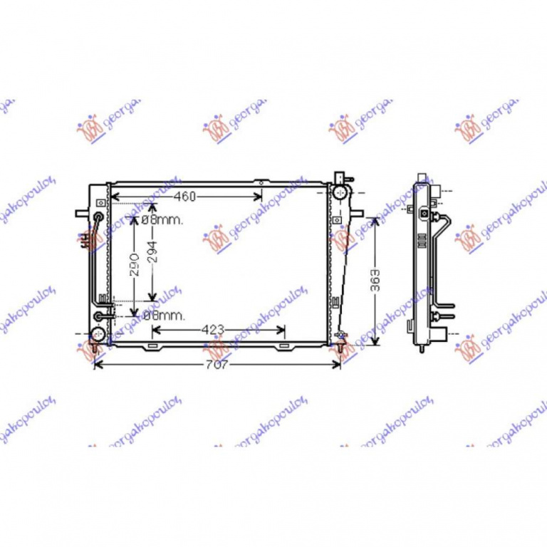 Radiator Apa - Kia Sportage 2008 , 25310-2e400