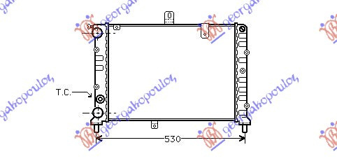 Radiator Apa - Lancia Delta 1983 , 82416665