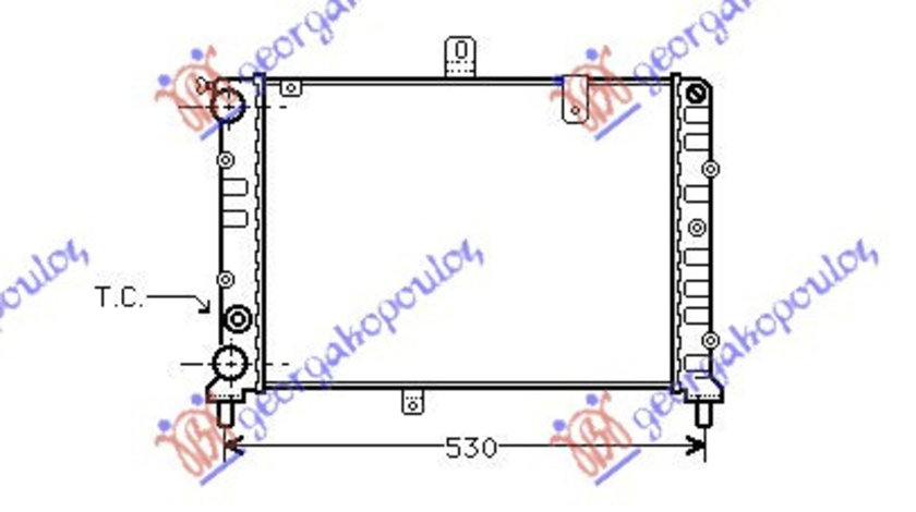 Radiator Apa - Lancia Delta 1983 , 82416665