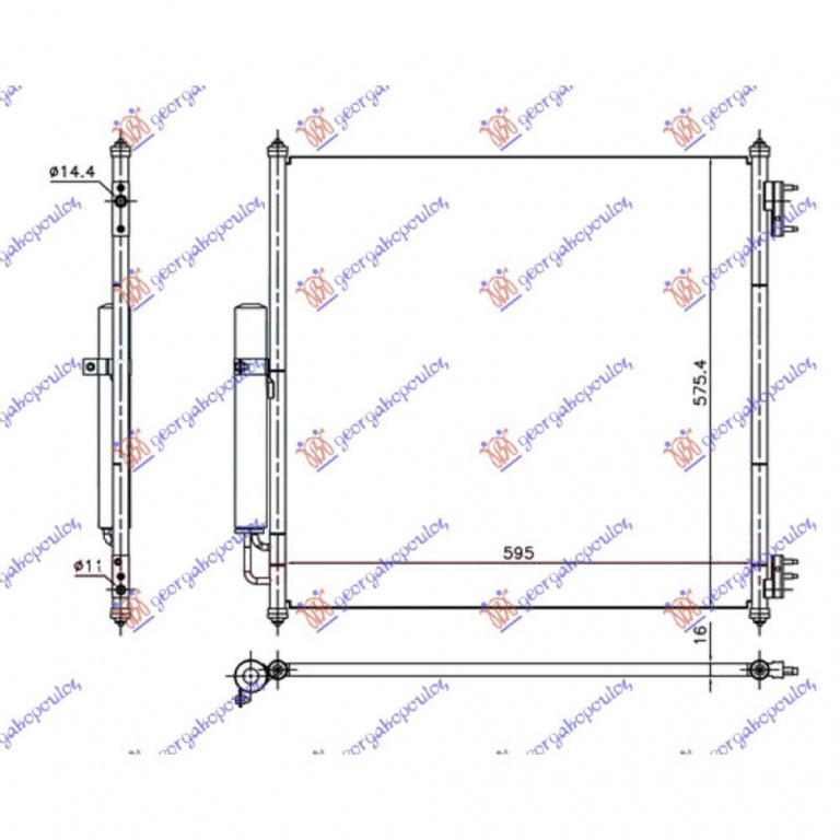 Radiator Apa - Lancia Delta 2008 , 55703927