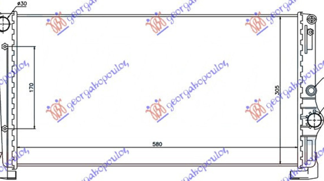 Radiator Apa - Lancia Y 2003 , 46834067